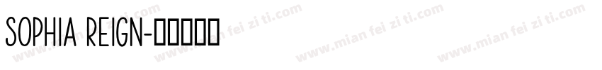 Sophia Reign字体转换